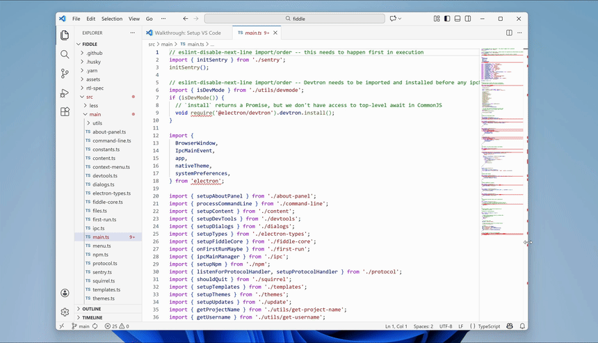 Animated GIF showing the issue where old frames would be shown while resizing windows